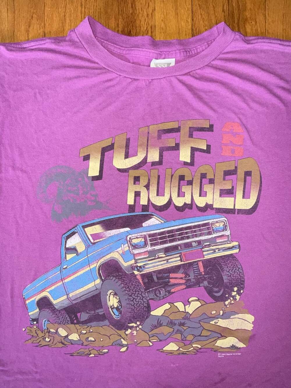 VTG 80s 90s Ford XLT Ranger 4x4 lifted Pick Up Truck t-Shirt Iron-On